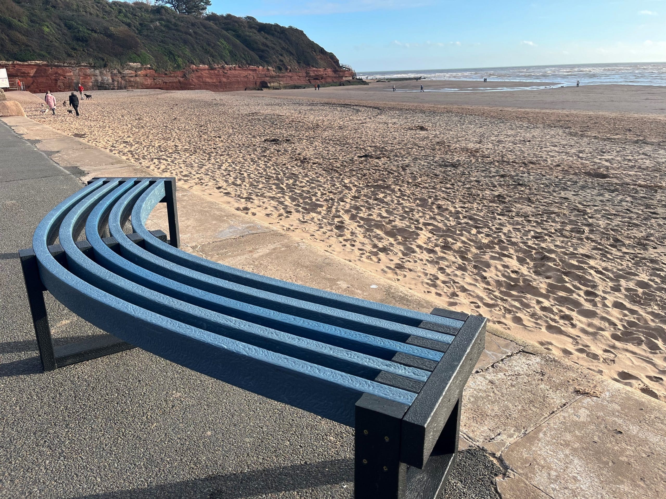Recycled plastic sustainable Atlantic bench in partnership with Ocean Recovery Project