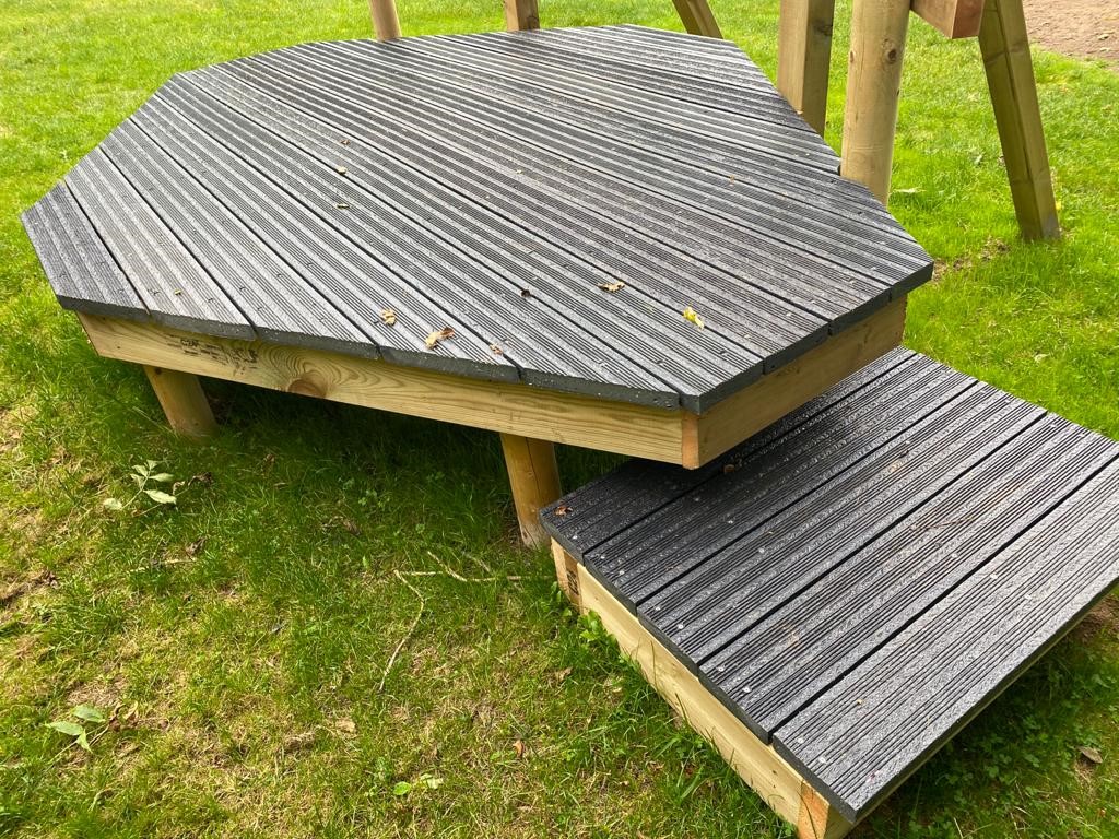Sustainable recycled plastic decking by DCW Polymers Ltd