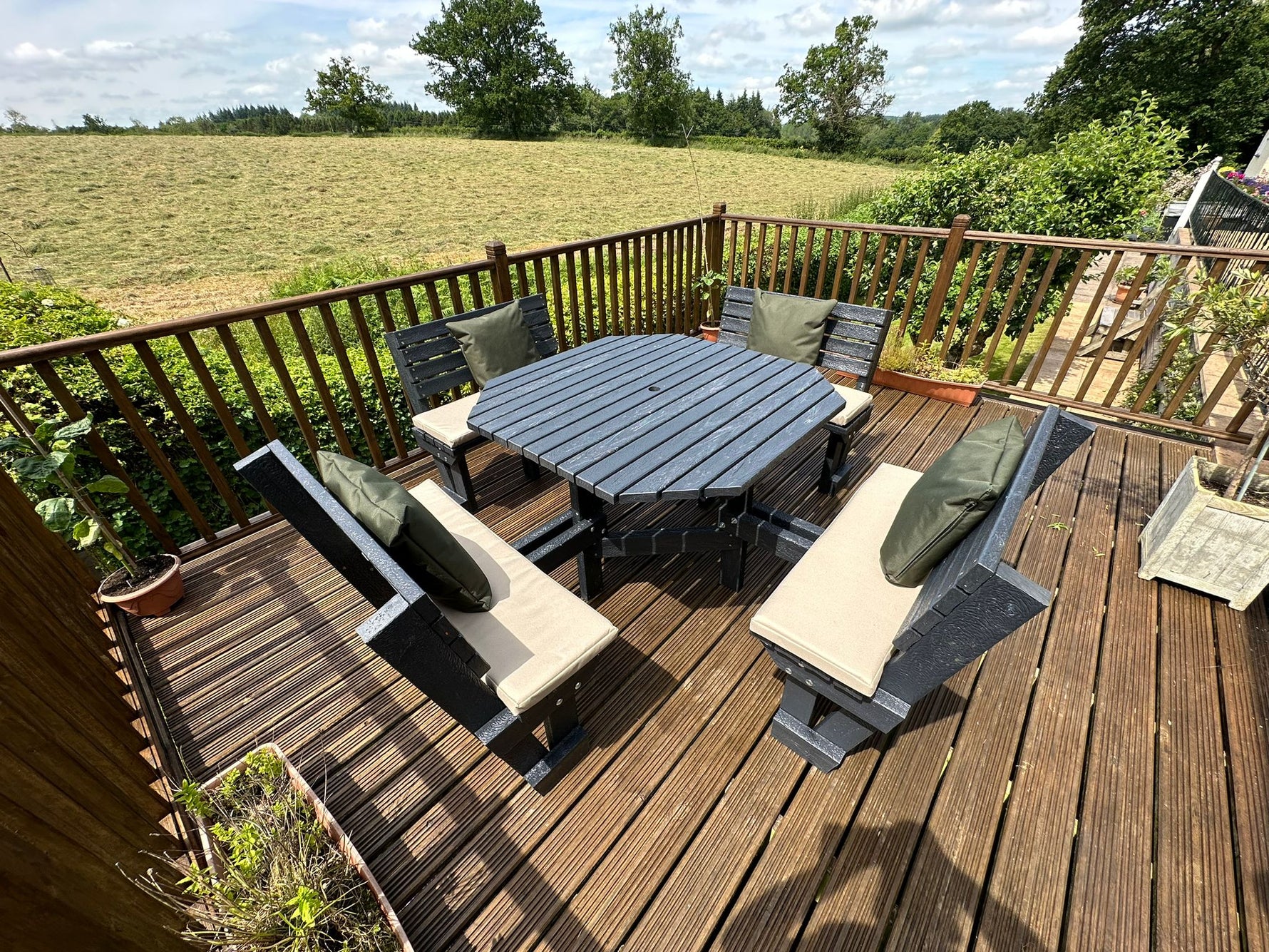 Outdoor waterproof furniture cushions made in Devon