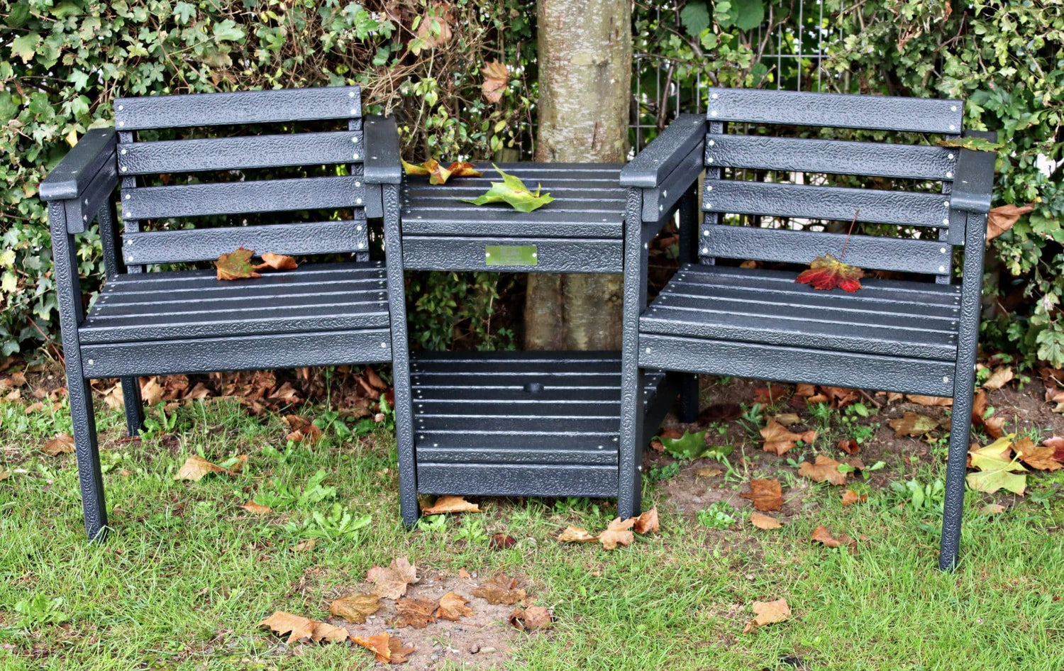 NEW Recycled Plastic Companion Seat | Black | Wide Seat | Sustainable & Comfortable