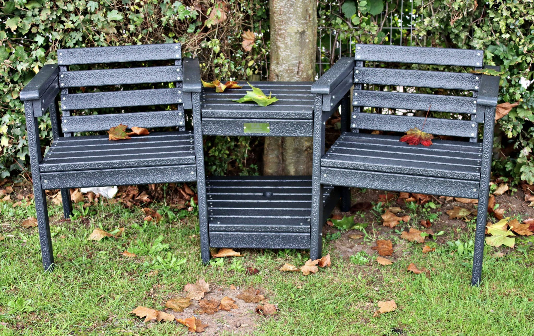 NEW Recycled Plastic Companion Seat | Black | Wide Seat | Sustainable & Comfortable