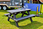 Sustainable recycled plastic Plymouth picnic bench by DCW Polymers durable long-lasting