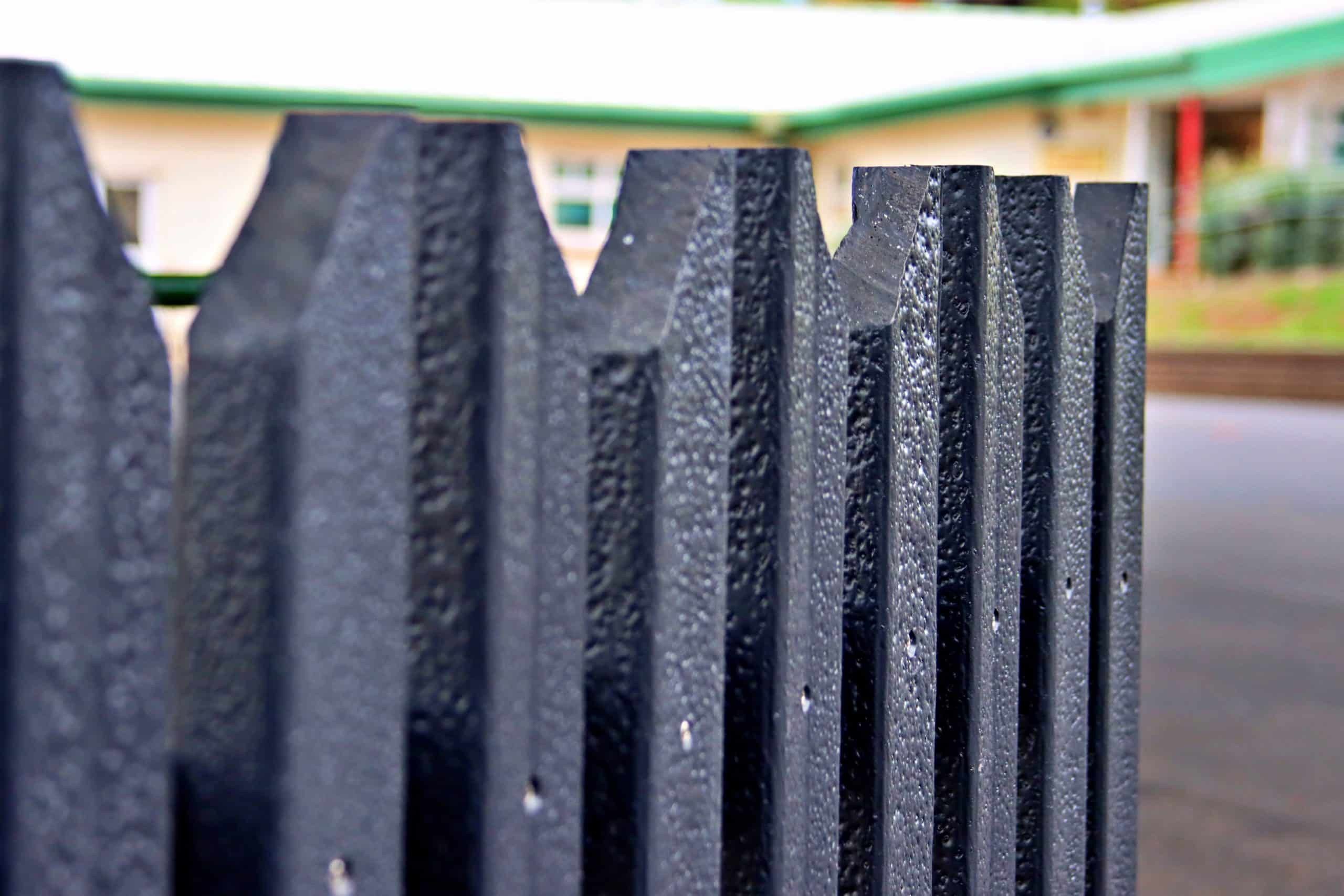 Sustainable recycled plastic fence rails by DCW Polymers Ltd