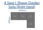 Salcombe 4 Seat L Shape Corner Sofa