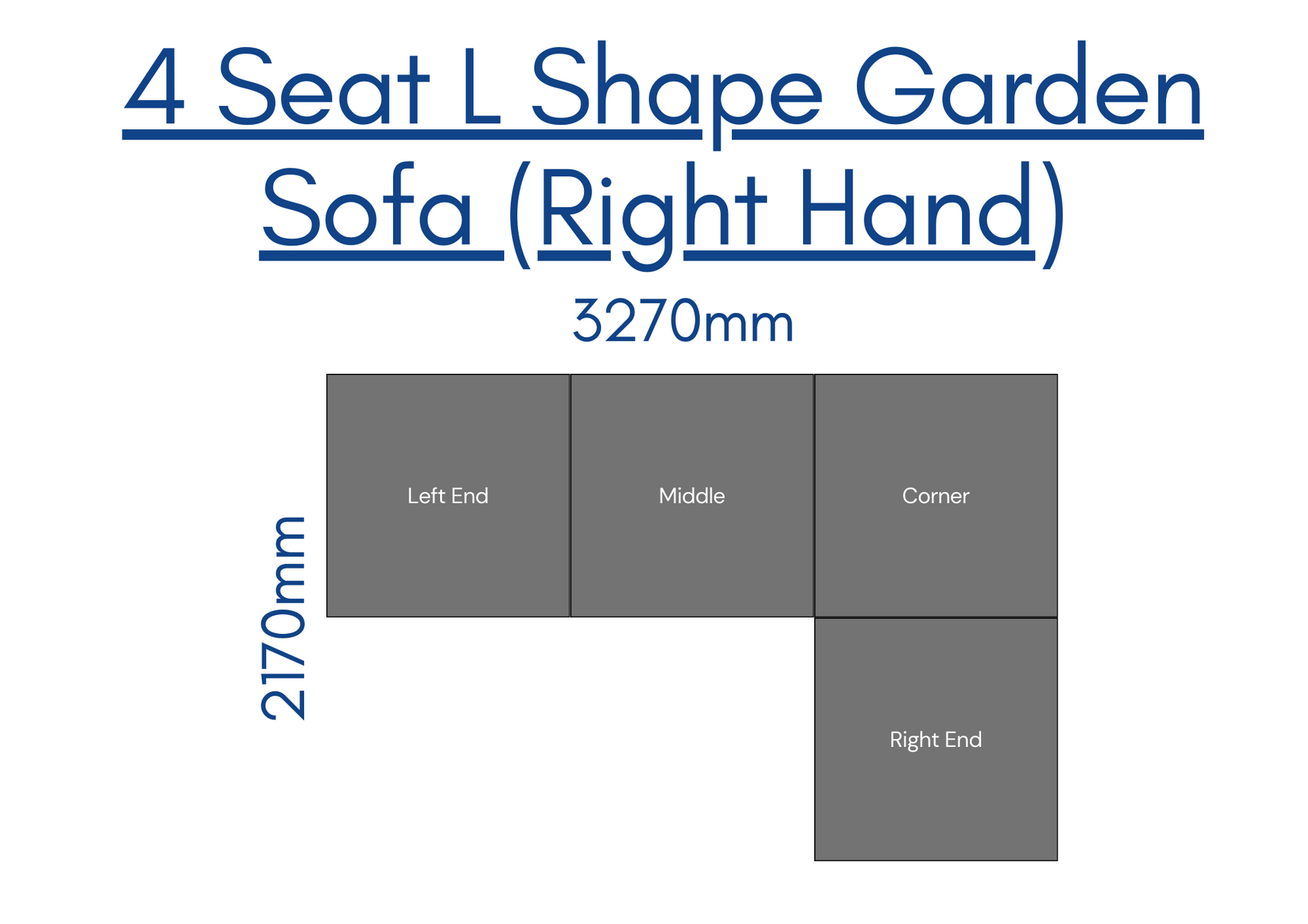 Salcombe 4 Seat L Shape Corner Sofa
