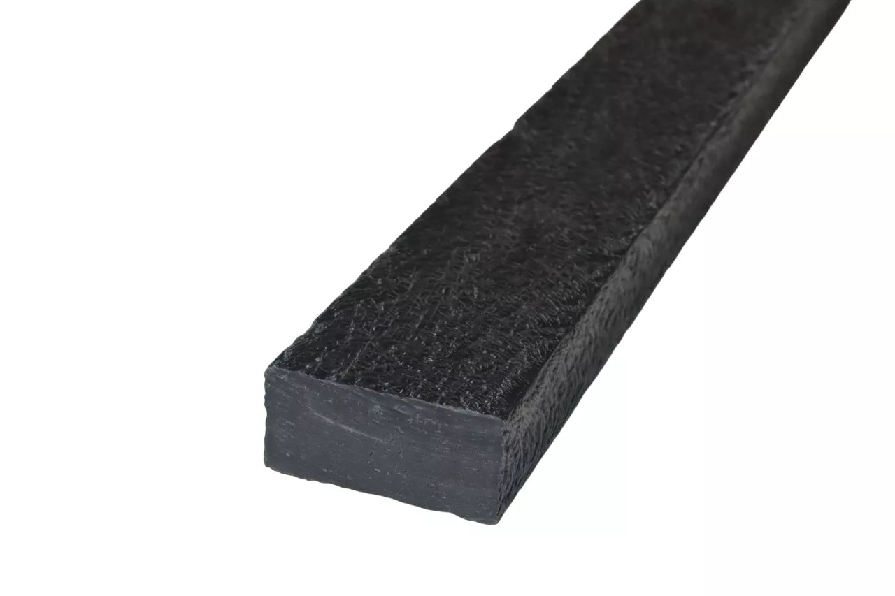 100% recycled plastic fence rail plank, sleeper rail, fencing, perimeter edging rail, solid plastic sustainable maintenance-free