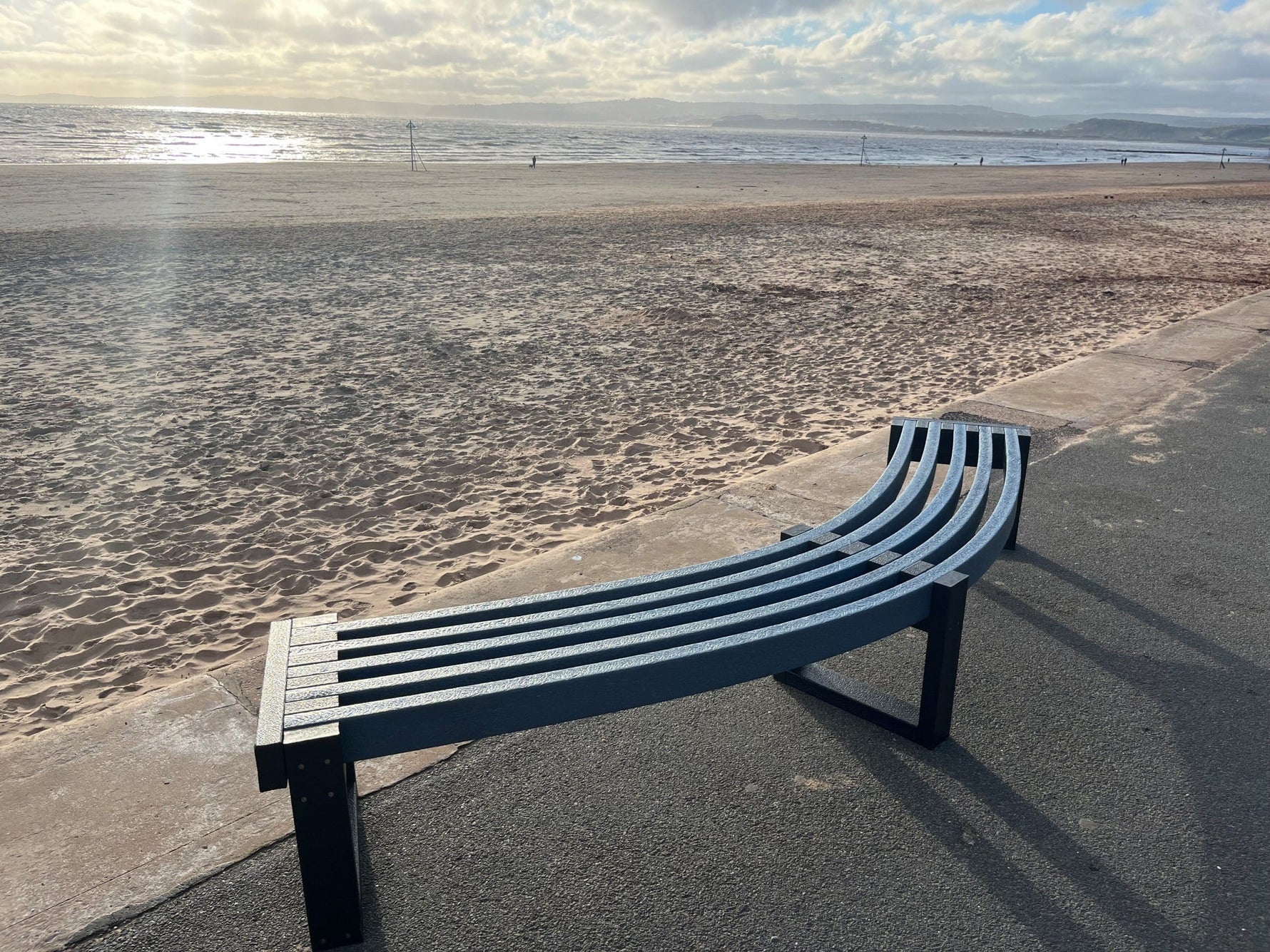 Recycled plastic sustainable Atlantic bench in partnership with Ocean Recovery Project