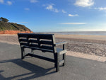Sustainable recycled plastic outdoor furniture bench by DCW Polymers durable long-lasting - Falmouth