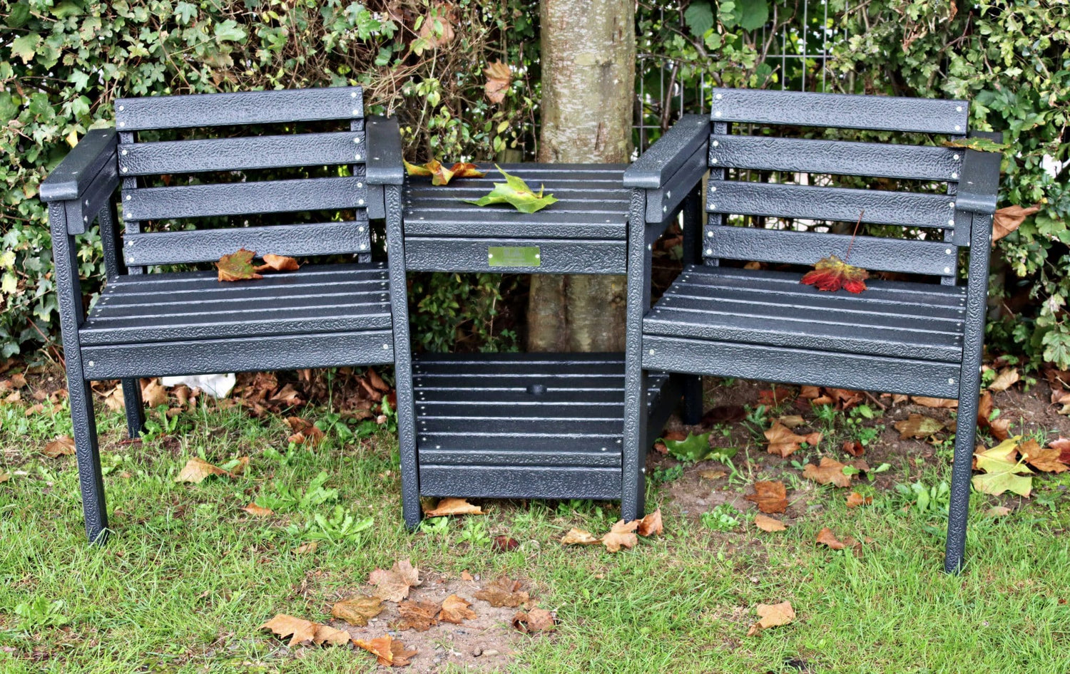 NEW Recycled Plastic Companion Seat | Black | Wide Seat | Sustainable & Comfortable