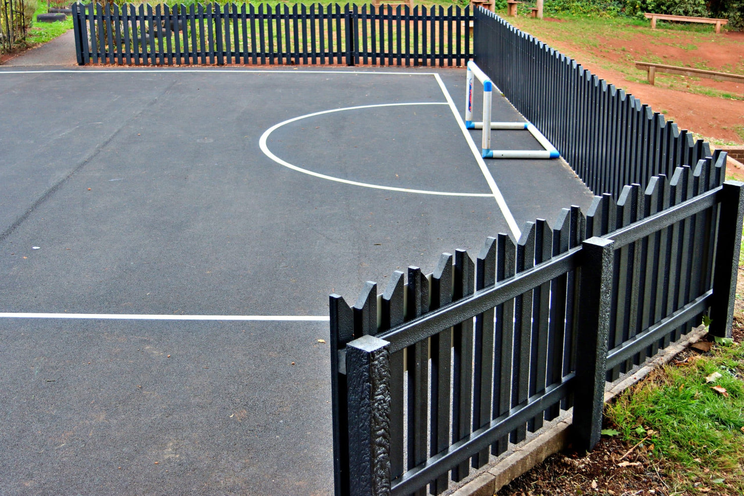 Sustainable recycled plastic fence rails by DCW Polymers Ltd