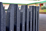 Sustainable recycled plastic fence rails by DCW Polymers Ltd