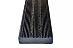 Recycled plastic decking anti-slip fire rated solid plastic sustainable maintenance-free